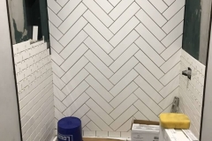 New Shower White Tile